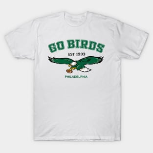 Go Birds Vintage Eagles - Philadelphia Football Est 1933 T-Shirt